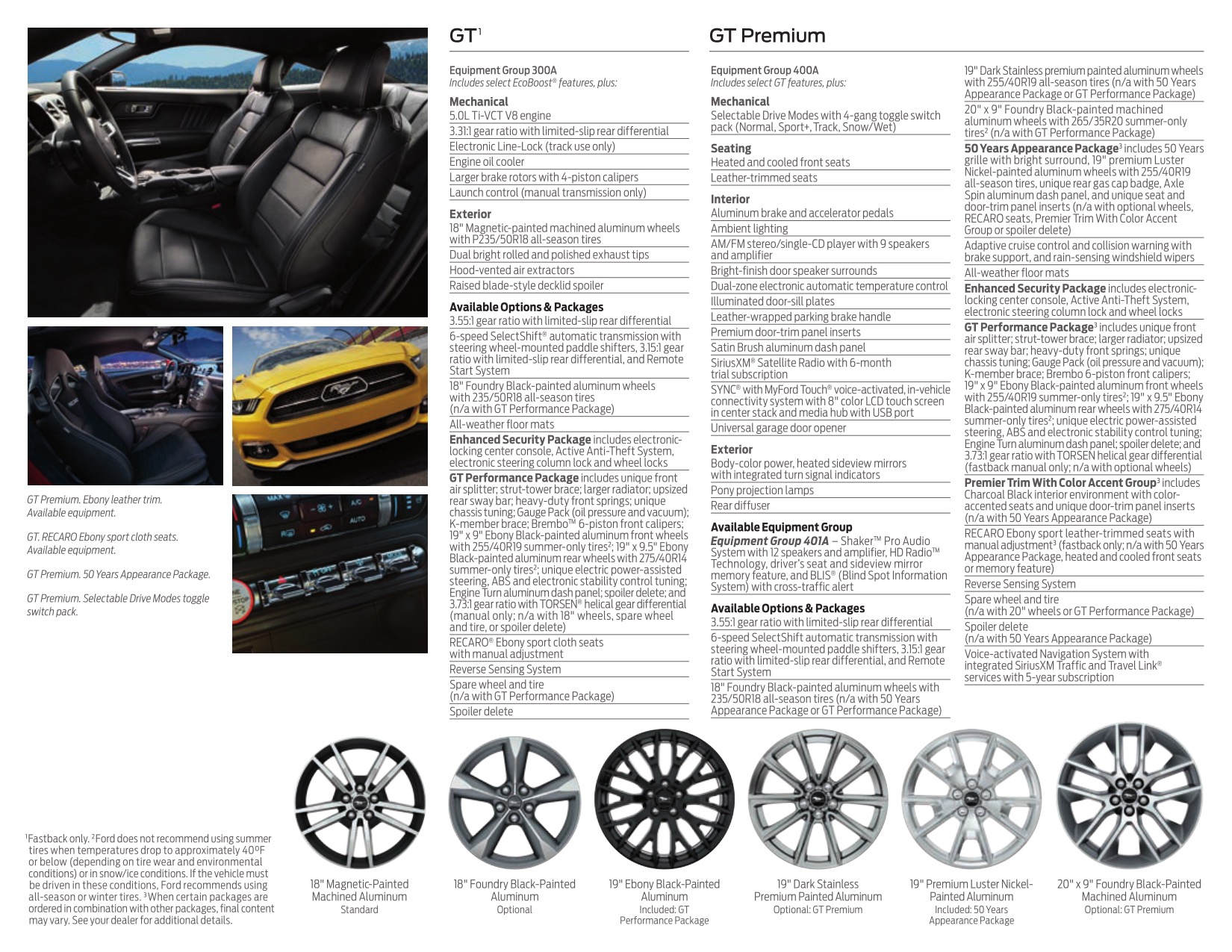 2015 Ford Mustang Brochure Page 17